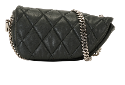 Shield Lock Crossbody, &pound;450, Handbags, Black, Leather, Front view